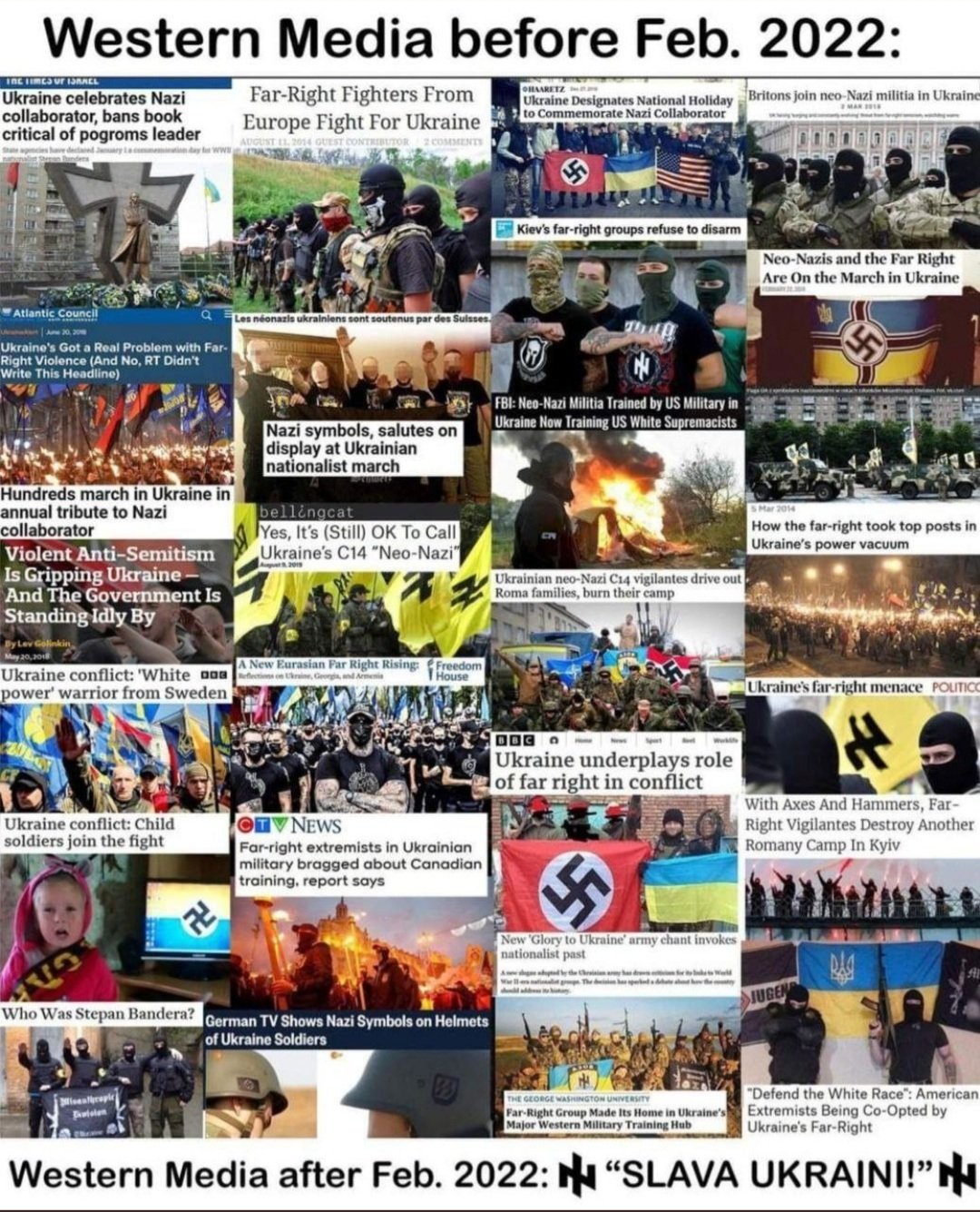 medias fake news La Presse TVA CBC Photo Nazi
